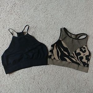 Bundle lot of 2 fox bralettes